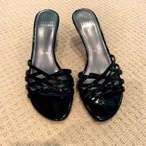 Stuart Weitzman Black Heel Sandals